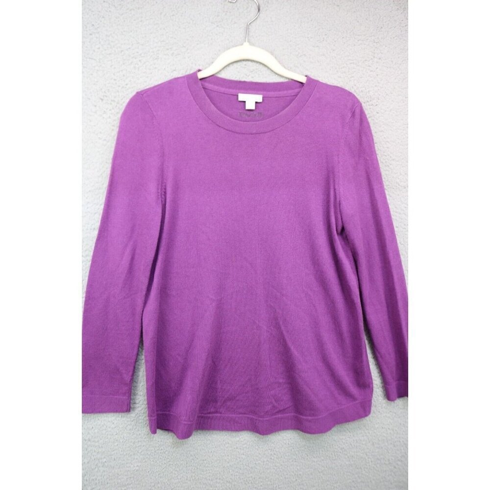 J.Jill Long Sleeve Purple Sweater Tunic-Size XS/Petite